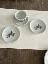 Toy plates and 1 cup floral design