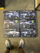 Laser X Real-Life Laser Gaming Set 10 Blasters Total Multiplayer System NIB