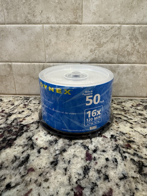 NEW Dynex  DVD-R 50 Pack 16x 4.7gb 120 Min Factory Sealed