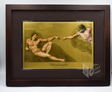 Die Erschaffung Adams durch Michelangelo 1/10 Oz 999 Goldmünze 10.000 Francs ...