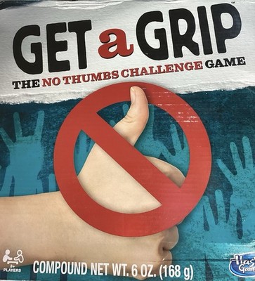 Hasbro Get A Grip Skill & Action Game, No Thumbs Challenge, 8+, 3 Players