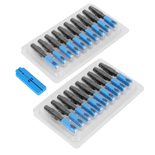 20x Optic Fiber Quick Connectors Telecommunications Grade Embedded Reusable S FY - Afbeelding 11 van 14