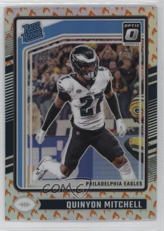 2024 Panini Donruss Optic Rated Rookie Fire Prizm Quinyon Mitchell #282 yl0