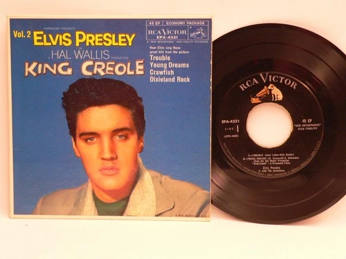 Elvis Presley - KING CREOLE VOL 2 - 1958 RCA Victor 45rpm EP - EPA-4321 VG/VG+