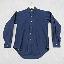 Polo Ralph Lauren Shirt Boy 18 Flannel Button Up Long Sleeve Classic Logo Preppy