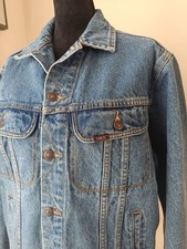 Vintage Lee Mens Denim Collection Jean Trucker Cotton Jacket Size M Rn 14666
