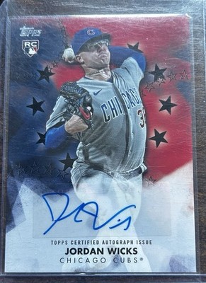 Topps 2024 Baseball Stars Auto Jordan Wicks RC Cubs BSA-WIC 180/199🔥