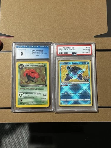 2022 POKEMON GO #018 RADIANT BLASTOISE PSA 10 (PRCE FOR BOTH)