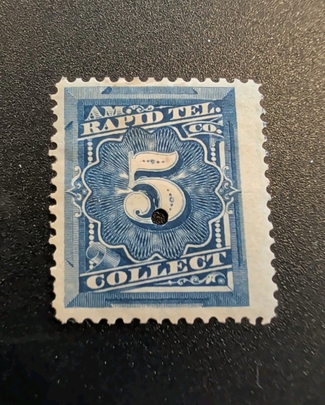 1881 # IT10 - 5c Collect - American Rapid Telegraph Co - Gum With Hinge - Lot JB