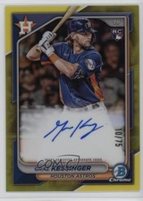 2024 Bowman Chrome Rookie Yellow Refractor 10/75 Grae Kessinger Auto 07eg