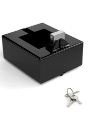 Gooseneck Trailer Lock, Heavy Duty Trailer Lock Fits Round & Square Trailer T...