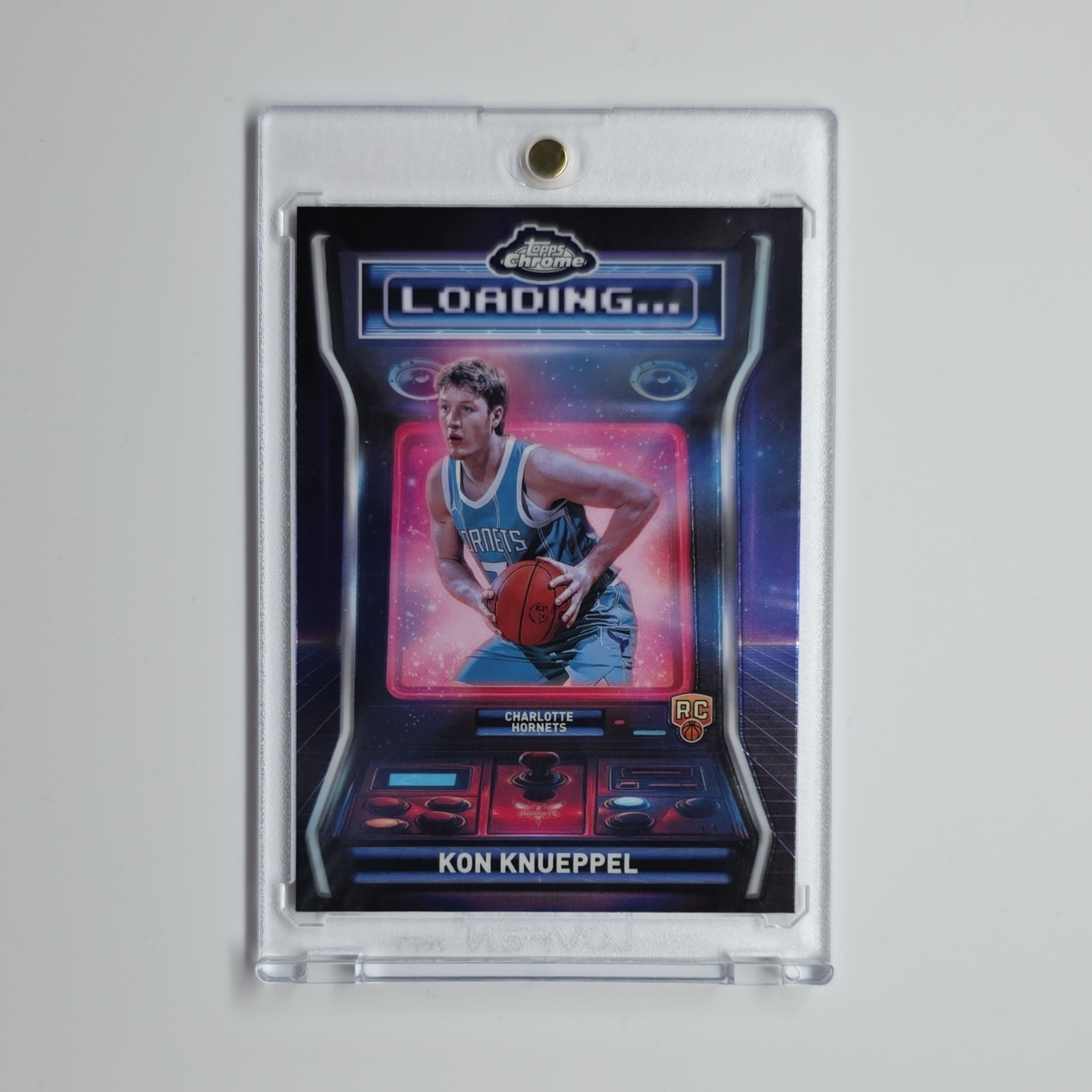 Topps 2025-26 Topps Chrome Kon Knueppel Loading... LD-13 RC Hornets