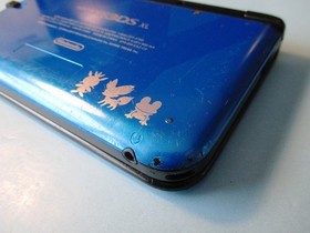 Nintendo 3DS XL Pokemon X & Y Blue Edition Worn System w/Charger FREE Ship!