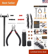 Archery Bow String Tools Kit Nocking Pliers Brass Nocks Bow Square Wax Silencers