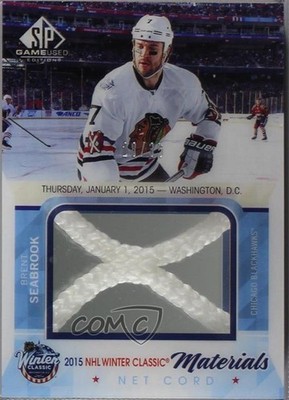 2015-16 SP Game-Used Winter Classic Net Cord 28/35 Brent Seabrook #WCNC-SE 2a8