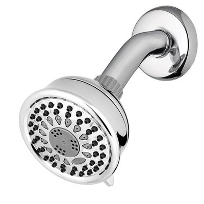 Waterpik 5-Spray 3.8 in. Single Wall Mount Low Flow Fixed Shower Head