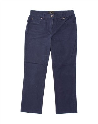 ROCCOBAROCCO Womens Casual Trousers  IT 44 Medium W30 L25  Navy Blue BJ19
