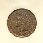 1877 Indian Head Small Cent XF 40 BN NGC Certified