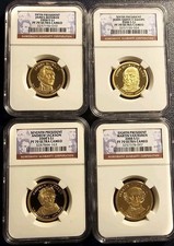 2008-S $1  Presidential Dollar Series 4-Coins Set NGC PR70ULTRA CAMEO FLAWLESS!