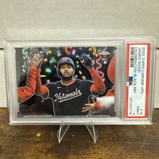 2025 Topps Chrome Update James Wood Celebracion RC 6/10 Black Refractor