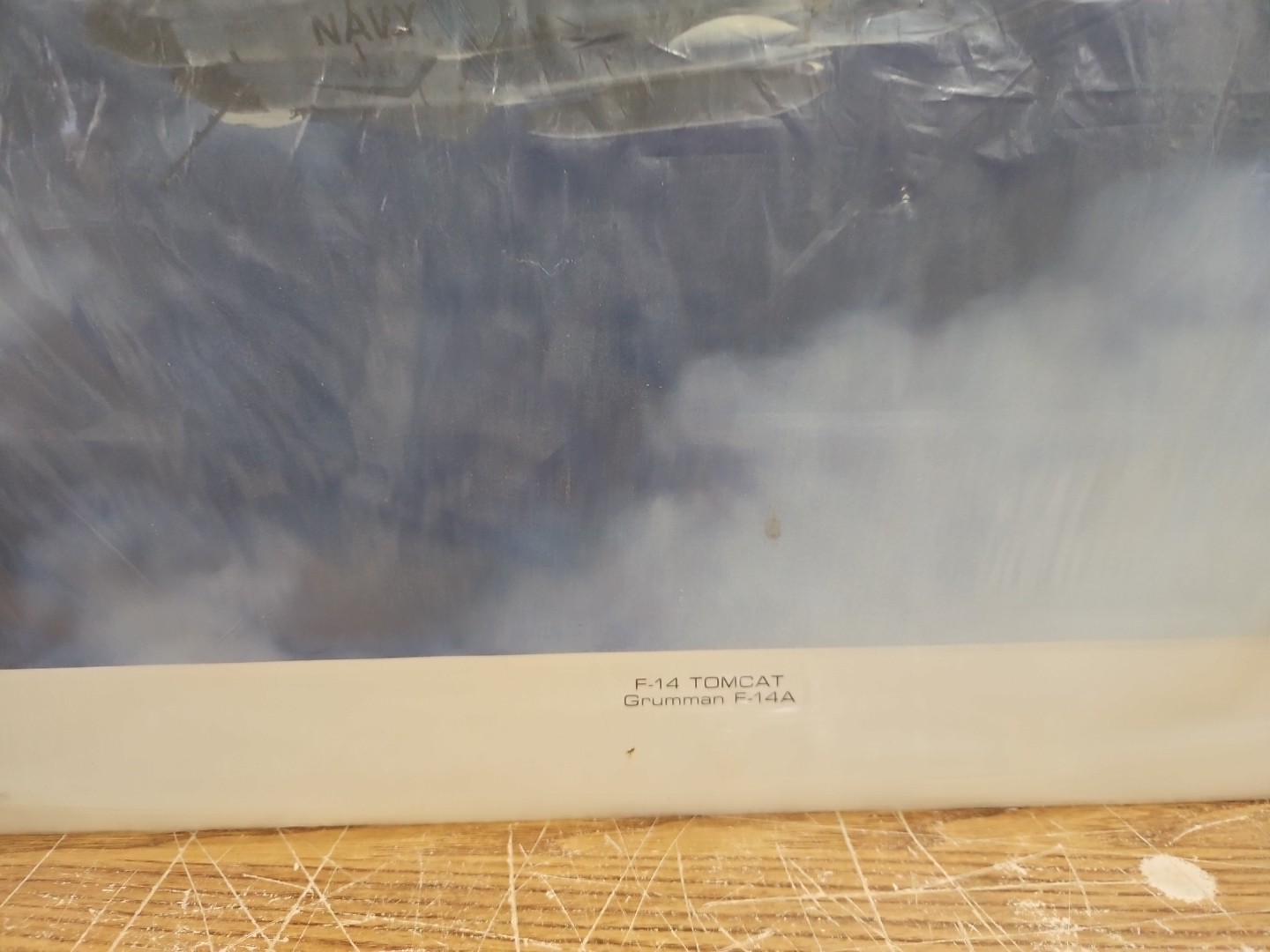 F-14 Tomcat Grumman F-14A VTG Print Power Graphics NOS 20”x16” Rare HTF!!!