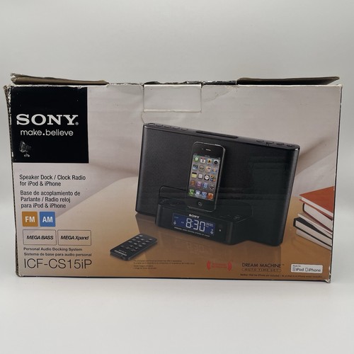 Sony Icf-cs15ip Personal Speaker Dock Clock Radio for iPod & iPhone - Picture 17 of 17
