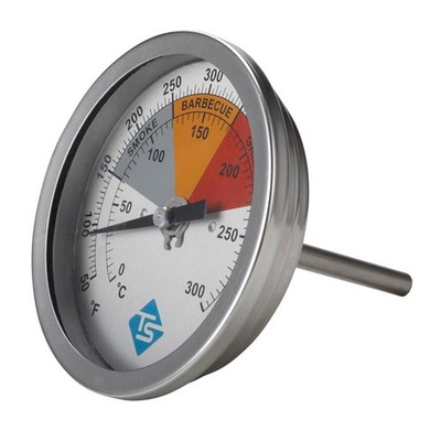 F & C 3 ''BBQ RAUCHER/PIT/GRILL THERMOMETER TEMP GAUGE EDELSTAHL 0 - 300