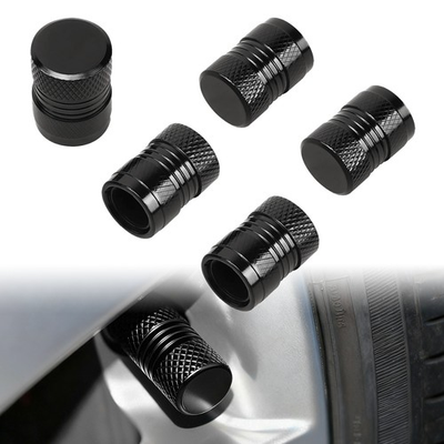 #ad 5X Pack Aluminum Valve Stem Caps Tire Covers Rust Free Metal Screw Lid Car Truck $1.50