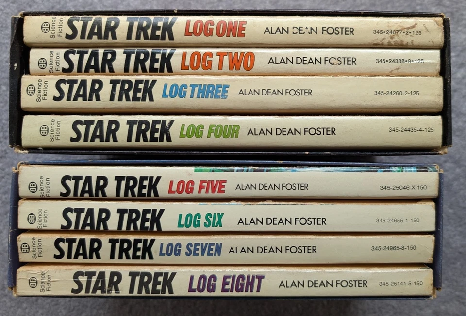 Star Trek Log Series 1-8 Alan Dean Foster Ballantine Books 1-4 5-8 Box Set Lot - Image 2 of 2