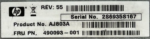 HP MSA2000 Storageworks G2 SAS SAN Controller AJ803A 490093-001 Rev - 第 4/5 張圖片