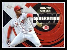 2022 Topps Chrome Update #GNC-21 Hunter Greene Generation Now Chrome Reds
