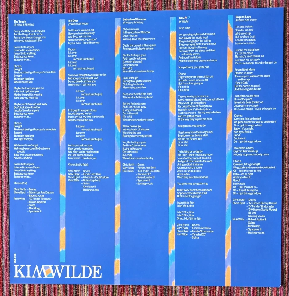 KIM WILDE - TEASES AND DARES RARE 1984 JAPAN WHITE LABEL PROMO LP, MINT - Image 4 of 4