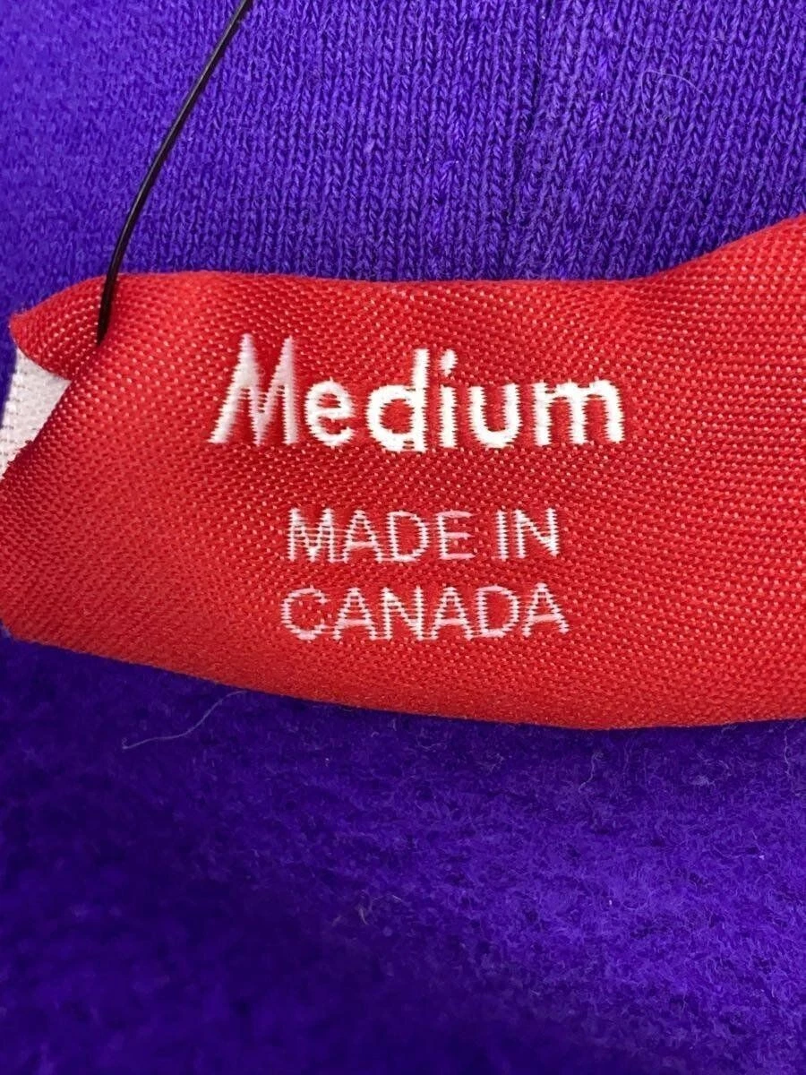 Felpa Supreme con cappuccio M cotone viola usata