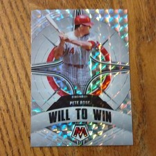 Panini 2022 Mosaic Will to Win Pete Rose #WW-6 Reds Mosaic Prizm Insert