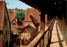 Wehrgang Wall, Rothenburg ob der Tauber, A. Ohmayer, Postcard