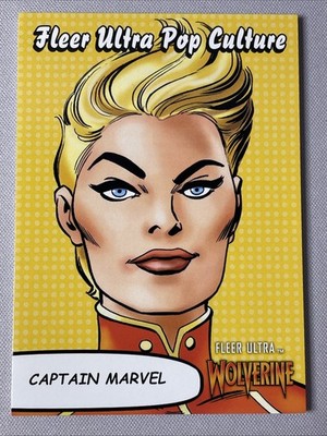 2023 Fleer Ultra Wolverine - Captain Marvel Pop Culture PC-1 - Yellow
