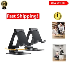 Versatile 2-Pack Phone Stand with 360° Rotation - Ideal for All Smartphones