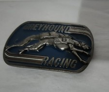 1990 GREYHOUND RACING BUCKLE BELT - G1000