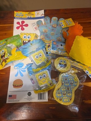 Nickelodeon SpongeBob SquarePants Spa & Bath Set Lot - 9pcs, Mixed Lot NWT