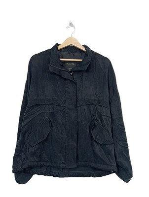 MASSIMO DUTTI Übergangsjacke Damen Jacke Gr. DE 40 schwarz Casual-Look