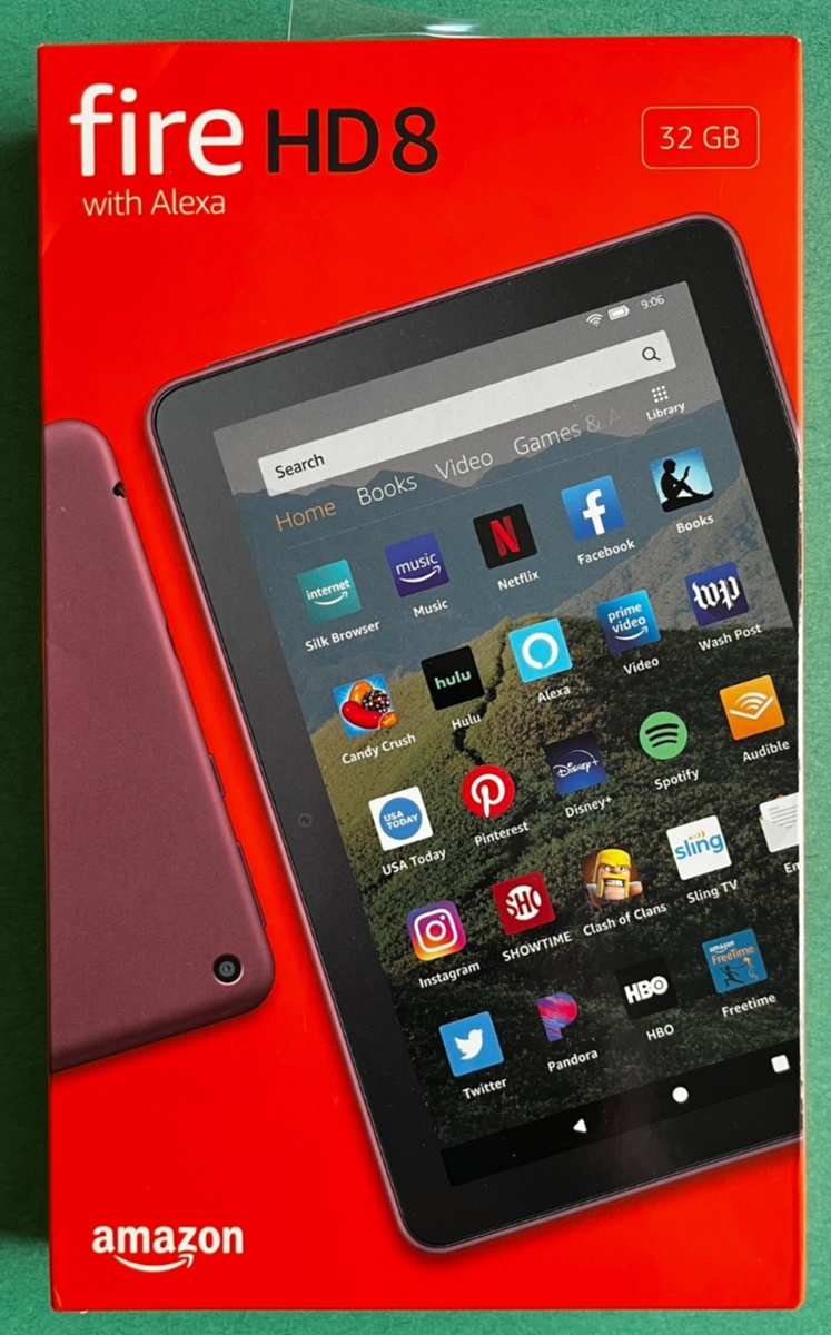 Amazon Fire HD 8 (10th Generation) 32GB, Wi-Fi, 8in - Plum (with