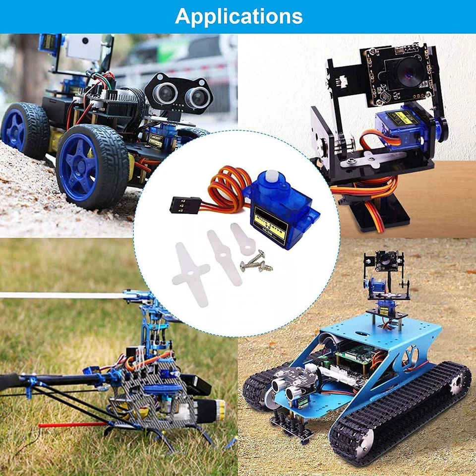 Mini Micro Servo Motor 9G für RC Hubschrauber Flugzeug Arduino Control SG90 180° - Bild 2 von 4