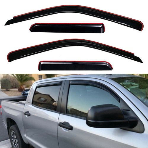 Auto Ventshade AVS In-Channel Ventvisor / Rain Guards Fits 2007 2021 Toyota Tundra Crewmax Smoke 4 Pcs 194309 - Foto 7