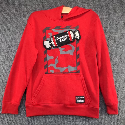 Southpole Boy's Tootsie Roll Hoodie Sweatshirt Red Large Long Sleeve Polyester - Picture 2 of 13