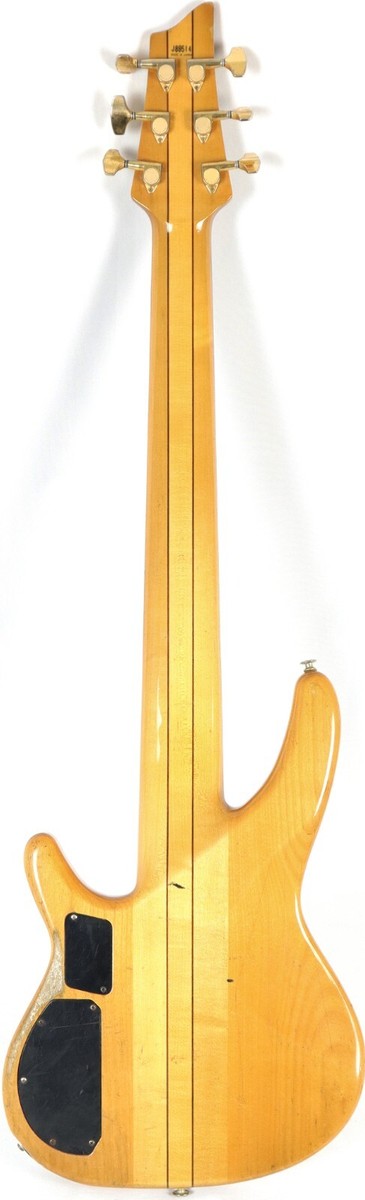 1989 DR Heartfield DR-6C Burl Maple 6-String Electric Bass Guitar