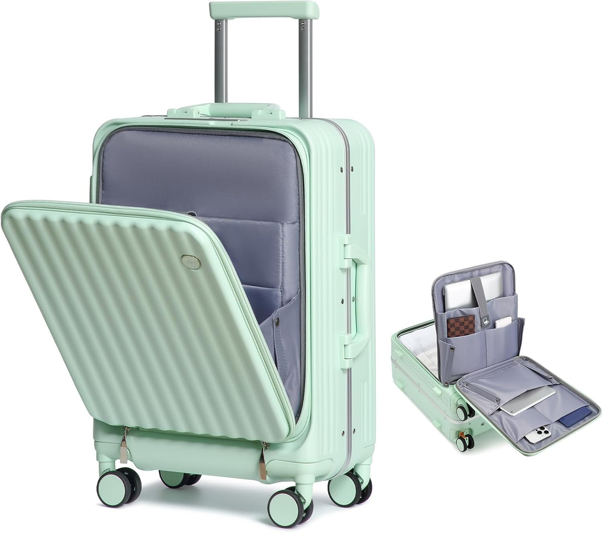 Carry on Luggage Front Open 22X14X9 Airline Approved Lightweight