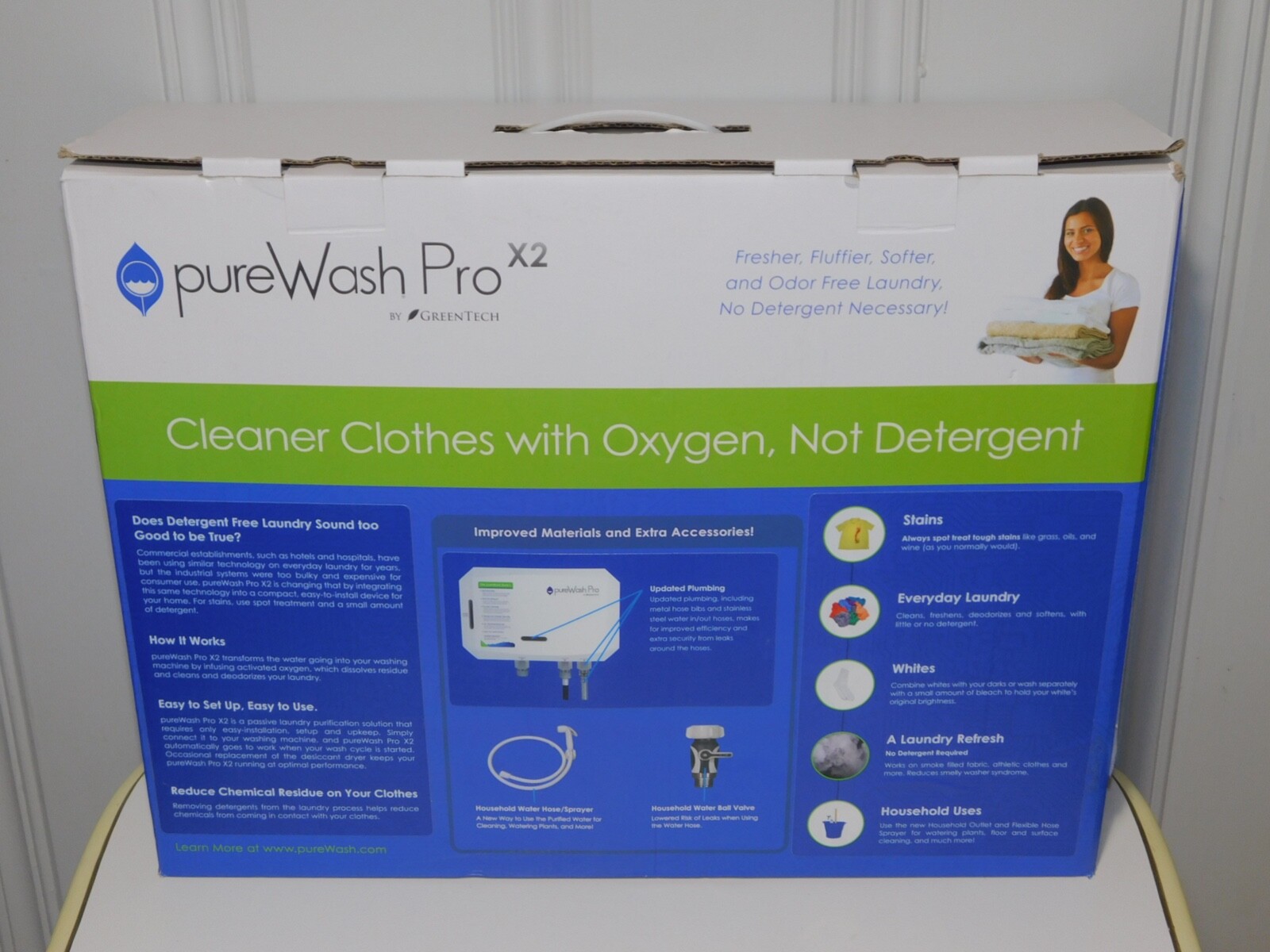 Greentech Environmental pureWash Pro X2 Detergent Less Laundry System
