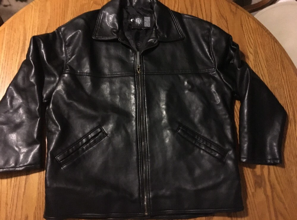 GV Emporio Hand Made In Italy Faux Vegan Leather Jacket 50