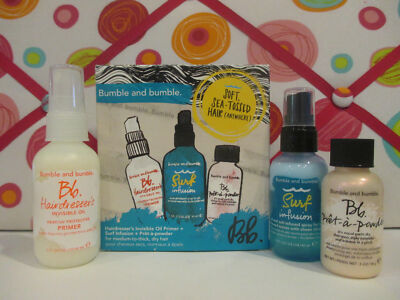 BUMBLE AND BUMBLE ~ SOFT SEA TOSSED HAIR ANYWHERE 3 PC SET ~ BOXED / READ DETAIL