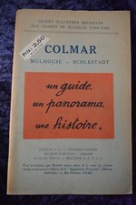 Colmar Mulhouse Schlestadt Bataille Guide panorama histoire Michelin 1921